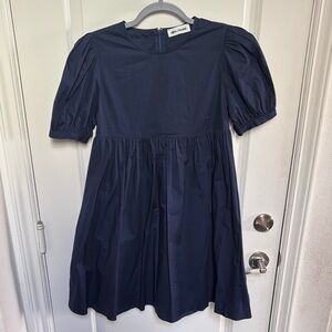NWOT After Market Dark Blue Puff Sleeve Dress